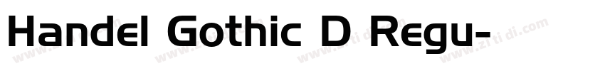 Handel Gothic D Regu字体转换